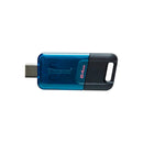 Kingston DataTraveler 80M Memoria USB-C 3.2 Gen 1 64GB - 200 MB/s en Lectura - Color Azul/Negro (Pendrive)