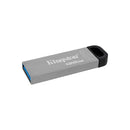 Kingston DataTraveler Kyson Memoria USB 128GB - 3.2 Gen 1 - 200 MB/s en Lectura - Diseño Metalico - Color Plata (Pendrive)