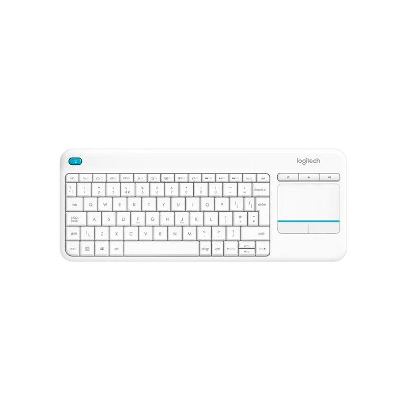 Logitech K400 Plus Teclado Inalambrico Touchpad - PC, TV - Color Blanco