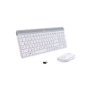 Logitech MK470 Slim Pack Inalambrico USB Teclado 12 Teclas FN + Raton 1000dpi 3 Botones - Ultafinos - Silenciosos - Uso Ambidiestro - Color Blanco