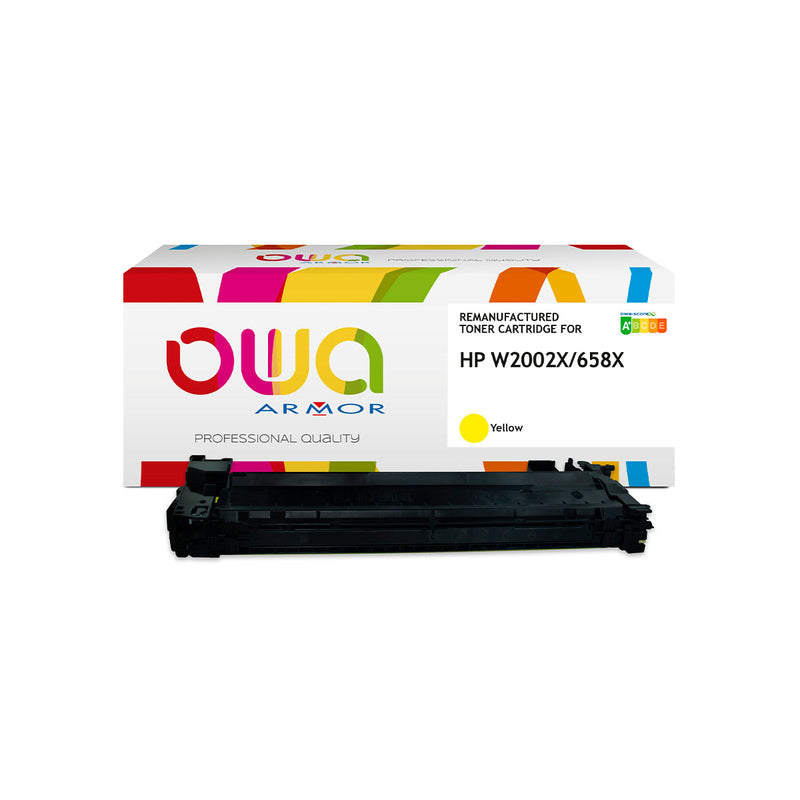 Armor Owa 658X W2002X Amarillo Cartucho de Toner Compatible Premium HP
