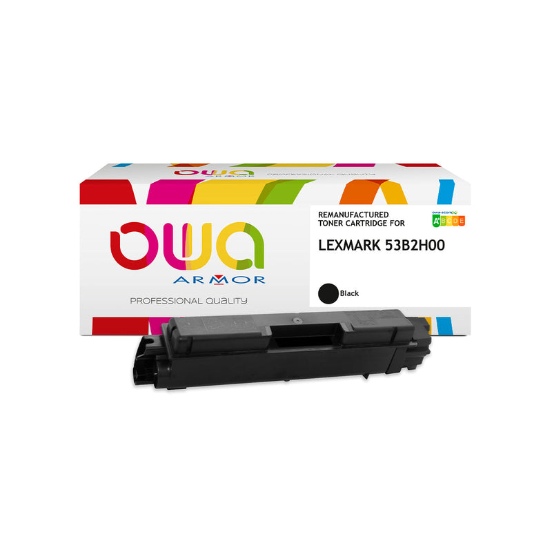 Armor Owa 53B2000 53B2H00 Negro Cartucho de Toner Compatible Premium Lexmark