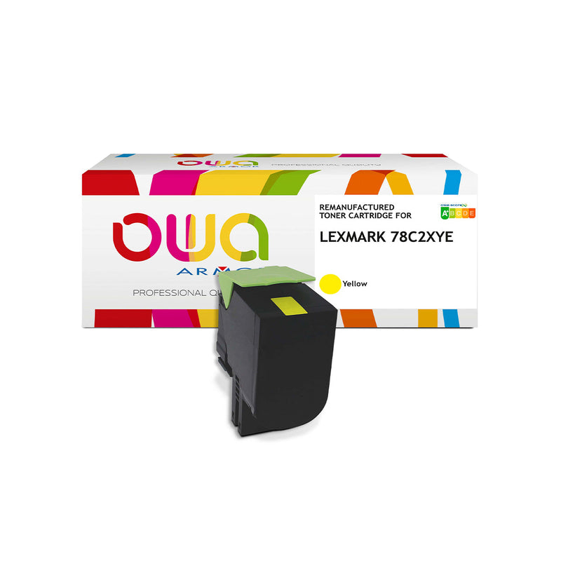 Armor Owa 78C2XY0 78C2XYE Amarillo Cartucho de Toner Compatible Premium Lexmark