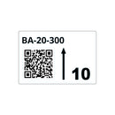 Brother LTZ12055FQR Rollo de etiquetas precortadas para estanterías y estanterías paletizadas con códigos QR. Color: Blanco. Medidas: 55x85mm, 340 Etiquetas.