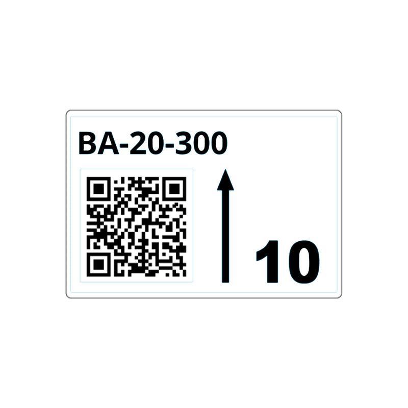 Brother LTZ12090FQR Rollo de etiquetas precortadas para estanterías y estanterías paletizadas con códigos QR. Color: Blanco. Medidas: 90x110mm, 260 Etiquetas.