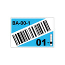 Brother LTZ15055FCB Rollo de etiquetas precortadas para estanterías y estanterías paletizadas con códigos de barras. Color: Azul. Medidas: 55x85mm, 340 Etiquetas.