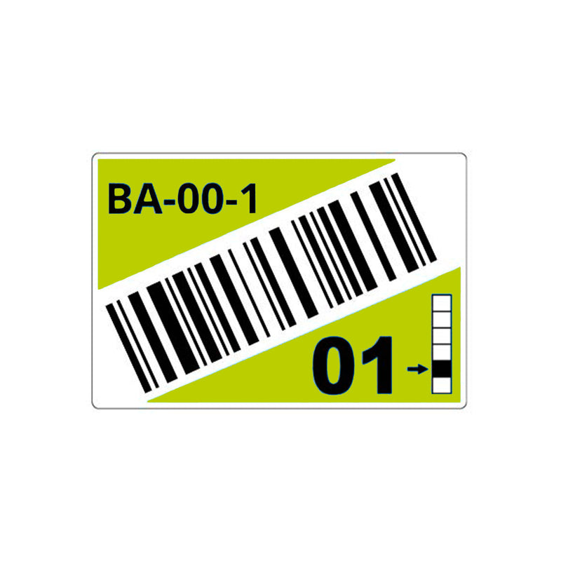 Brother LTZ17055FCB Rollo de etiquetas precortadas para estanterías y estanterías paletizadas con códigos de barras. Color: Verde. Medidas: 55x85mm, 340 Etiquetas.