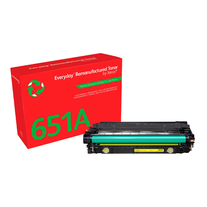 Xerox Everyday HP CE342A/CE742A/CE272A Amarillo Cartucho de Toner Remanufacturado - Reemplaza 651A/307A/650A