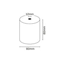 Oqonos Rollo de Papel Termico 80x80x12mm, Libre de BPA, FSC (5 unidades)