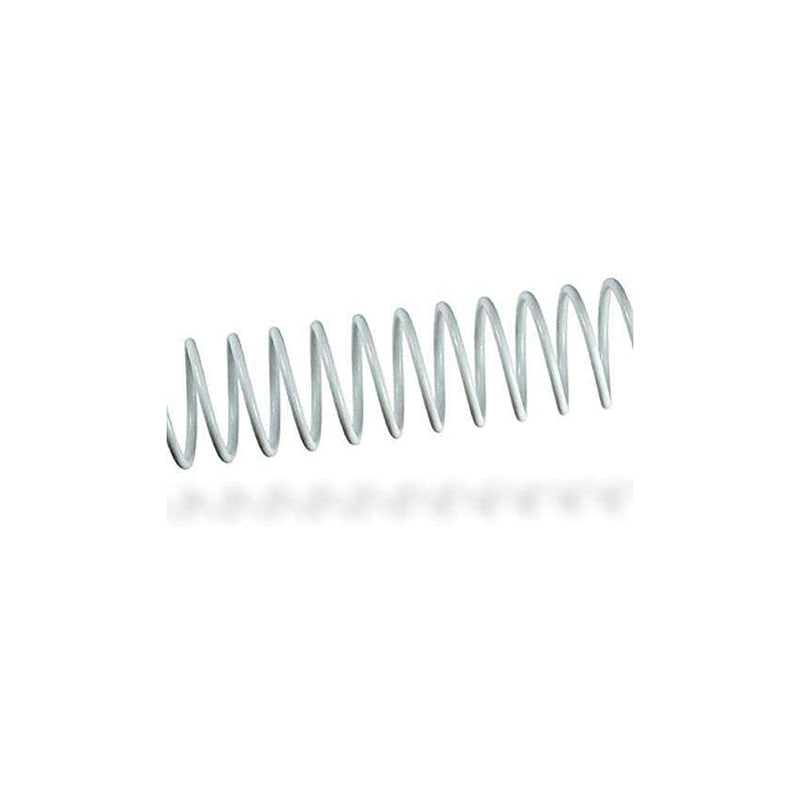 Fellowes Pack de 100 Espirales Metalicas 12mm - Hasta 80 Paginas - Color Blanco