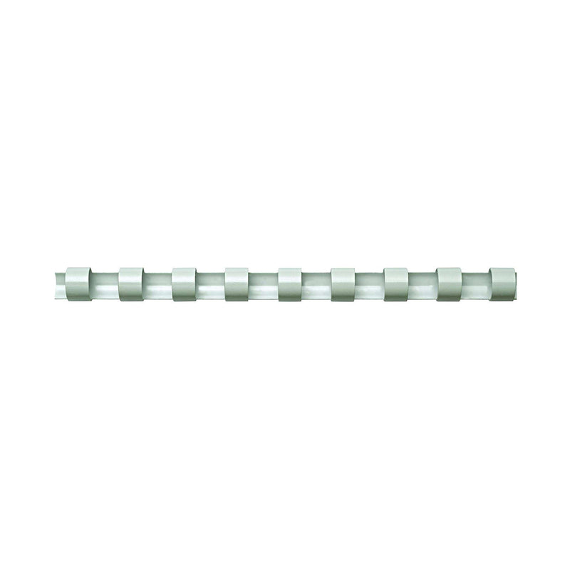 Fellowes Pack de 100 Canutillos de Plastico 8mm - Hasta 40 Hojas - Facil de Utilizar y Flexible - Alta Calidad - Color Blanco