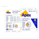 Fellowes Apex Pack de 100 Fundas para Plastificar Brillo A3 - 75 Micras - Alta Calidad - Transparente