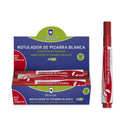 Bismark Rotulador para Pizarra - Tinta a Base de Alcohol - Punta Media de Fibra Acrilica - Punta Redonda - Color Rojo