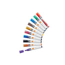 Nobo Pack de 10 Rotuladores para Pizarra Blanca - Punta Redonda 3mm - Tinta Liquida - Ventana para Ver el Nivel de Tinta - Colores Surtidos