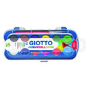 Giotto Pack de 12 Acuarelas Mini 23mm. - Colores Luminosos - Evita la Dispersion del Agua