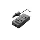 XO Inversor de Potencia 200W - Frecuencia de Salida 50 Hz - Indicador LED - Proteccion Sobrecarga y Cortocircuitos - Salida USB y Type-C - Onda de Correccion de Forma de Onda - Color Negro