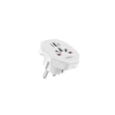 XO Enchufe de Pared Universal - Proteccion Infantil - 250V - 10Amp - 2500W - 58.2x55.6x49.4mm - Color Blanco