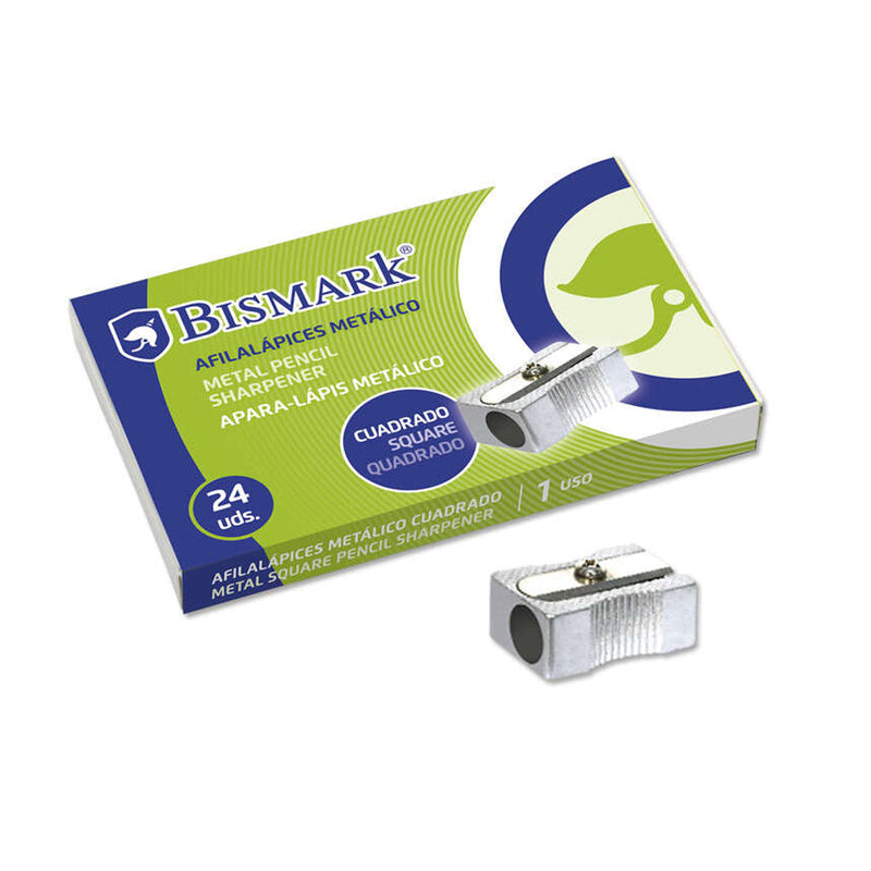 Bismark Afilalapiz Metalico para Lapices Normales - Color Acero