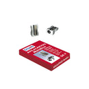 Dohe Caja de 24 Afilalapices de Metal Ligero - Forma de Cuña - Cuchilla de Acero Resistente