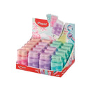 Maped Connect Duo Afilaborra de 2 Orificio con Goma de Borrar - Deposito de Gran Capacidad - Forma Ergonomica - Colores Surtidos