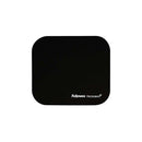 Fellowes Alfombrilla para Raton con Microban - Proteccion Antibacteriana - Base de Goma - 23.2x19.9cm - Color Negro