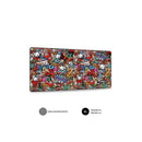 Subblim Alfombrilla de Raton Graffiti - Tamaño 900x400mm - Caucho Antideslizante - Bordes Cosidos - Alta Elasticidad - Tecnologia de Impresion de Alta Precision y Calidad - Facil de Limpiar - Color Varios