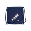 Milan Serie 1918 Bolsa/Mochila de Tiras Grande - Tejido 'ripstop' Ligero y Resistente - Medidas 34x42x0.7cm - Color Azul Oscuro
