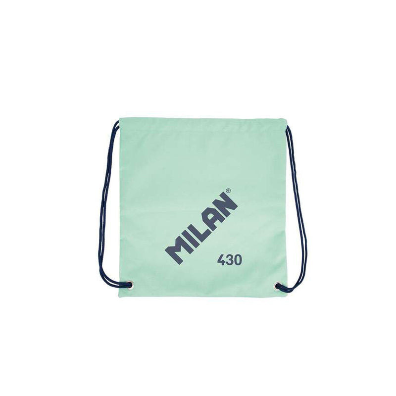 Milan Serie 1918 Bolsa/Mochila de Tiras Grande - Tejido 'ripstop' Ligero y Resistente - Medidas 34x42x0.7cm - Color Verde