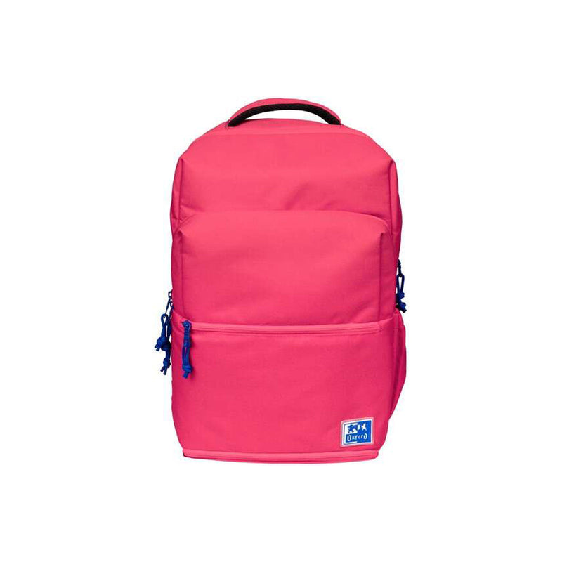 Oxford +LB B-Out Mochila Escolar - Compartimento Isotermico - Cremallera Expandible - Tirantes Acolchados y Ajustables - Tamaño 42x30x15-20cm - Color Rosa