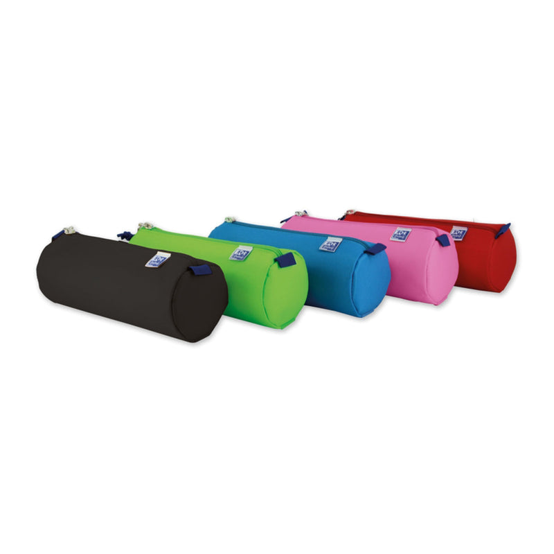 Oxford Kangoo Kids Estuche Redondo Grande - Poliester Resistente - Colores Surtidos