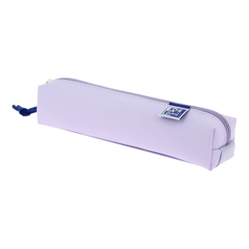 Oxford Live & Go Estuche Cuadrado Pequeño - Material Acolchado - Goma Elastica para unirlo al Cuaderno - Color Malva