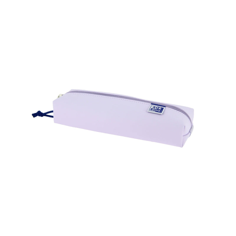 Oxford Live & Go Estuche Rectangular Mediano - Material Acolchado - Goma Elastica para unirlo al Cuaderno - Color Malva
