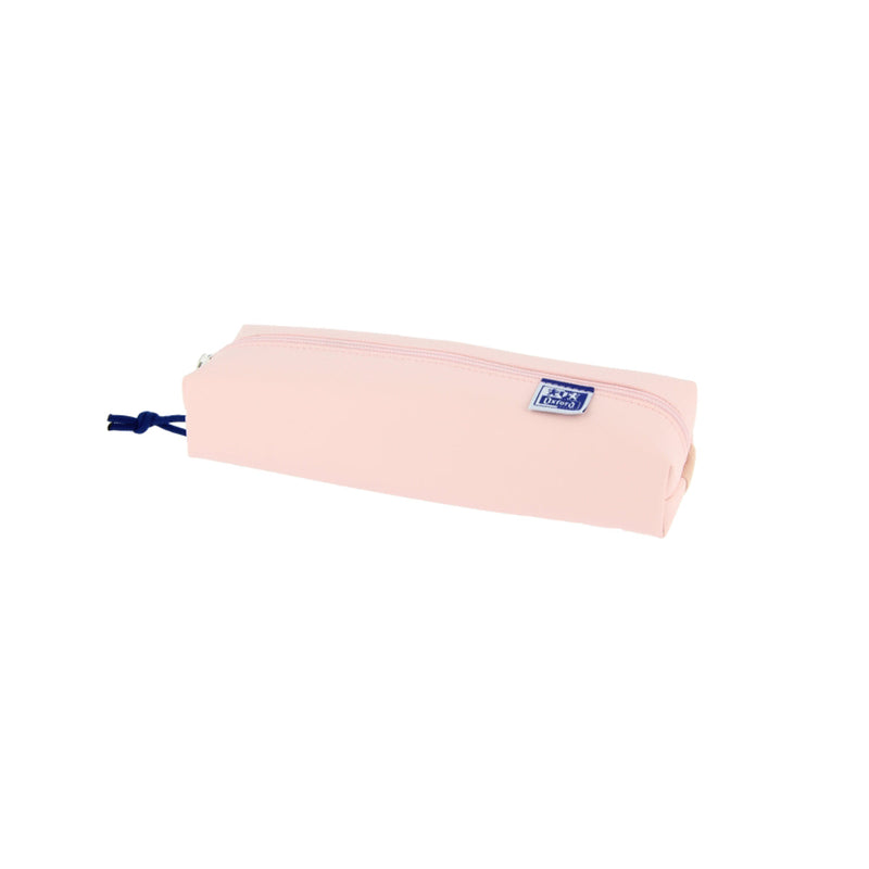 Oxford Live & Go Estuche Rectangular Mediano - Material Acolchado - Goma Elastica para unirlo al Cuaderno - Color Rosa