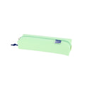 Oxford Live & Go Estuche Rectangular Mediano - Material Acolchado - Goma Elastica para unirlo al Cuaderno - Color Verde