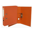 Bismark Archivador A-Z Formato Folio - PVC de Gran Resistencia - Tarjetero en el Lomo - Cartoneras Metalicas en el Borde Inferior - Mecanismo de Palanca - Color Naranja