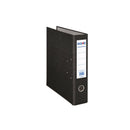 Dohe Archivador de Palanca Tamaño Folio - Lomo Ancho 70mm - Ollao, Rado y Tarjetero en el Lomo - Carton Forrado con Polipropileno - Cantoneras Metalicas - Color Negro