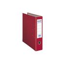 Dohe Archivador de Palanca Tamaño A4 - Lomo Ancho 70mm - Ollao, Rado y Tarjetero en el Lomo - Carton Forrado con Polipropileno - Cantoneras Metalicas - Color Rojo