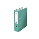 Dohe Archivador de Palanca Tamaño Folio - Lomo Ancho 70mm - Ollao, Rado y Tarjetero en el Lomo - Carton Forrado con Polipropileno - Cantoneras Metalicas - Color Verde Claro