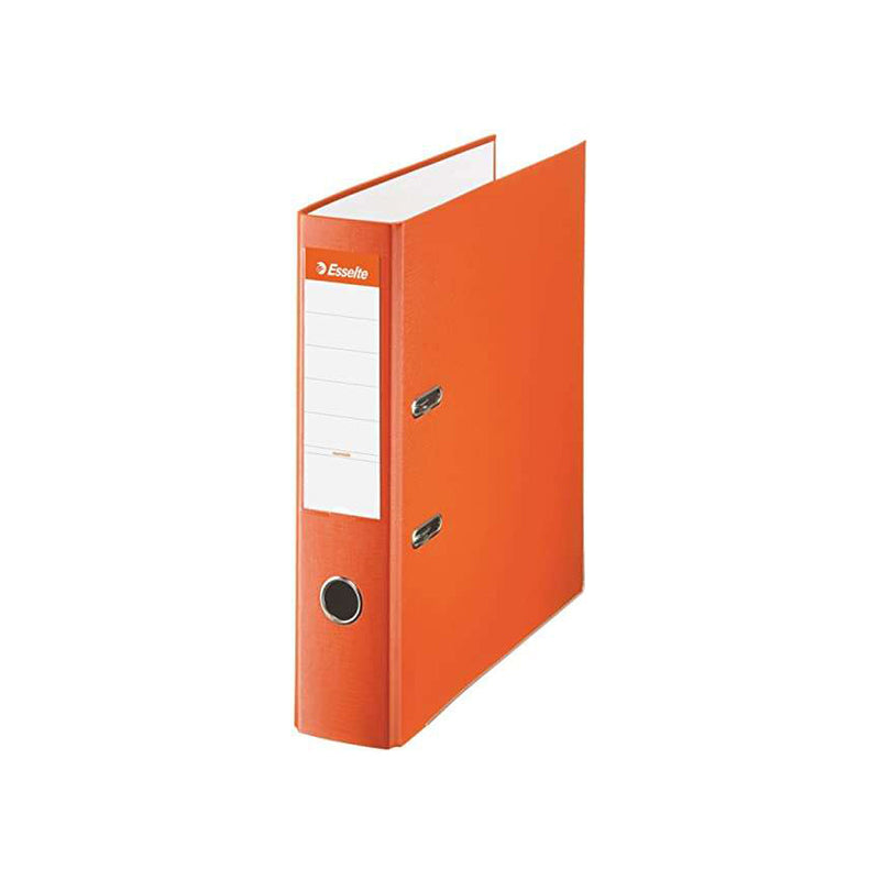 Esselte Archivador de Palanca - Formato Folio - Lomo 75mm - Capacidad para 500 Hojas - Color Naranja