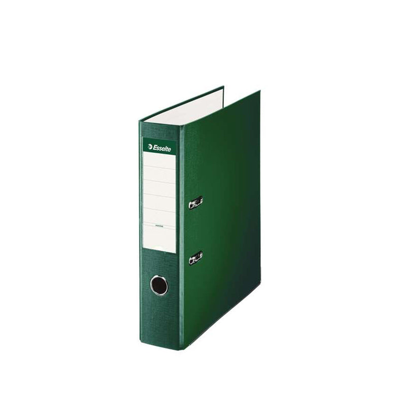 Esselte Archivador de Palanca Formato Folio - Lomo 75mm - Capacidad para 500 Hojas - Color Verde