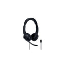 Kensington H1000 Auriculares con Microfono USB-C - Diadema Ajustable - Almohadillas Acolchadas - Controles en Cable - Cable Trenzado de 1.80m - Color Negro