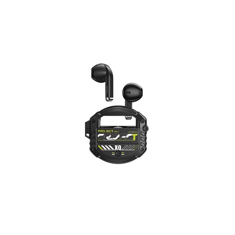 XO Auriculares Bluetooth 5.3 - hasta 4 Horas de Musica - Bateria Auricular 30Mah - Bateria Caja de Carga 300Mah - Color Negro