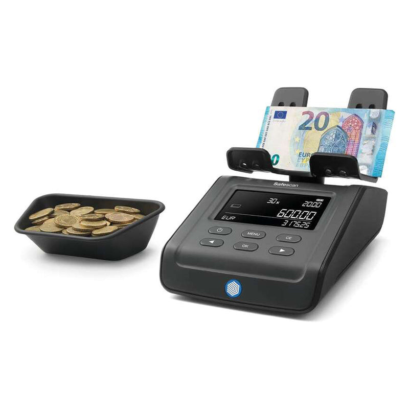 Safescan 6165 G3 Balanza Contadora de Dinero - Cuenta Monedas y Billetes - Puerto de Actualizaciones