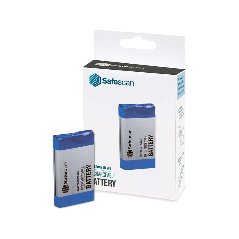 Safescan LB-205 Bateria Recargable - para Safescan 6165/6185 - Duracion Prolongada - Recargable - Facil de Instalar