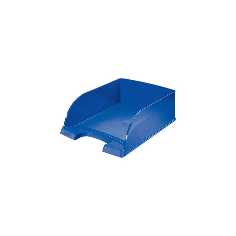 Leitz Plus Jumbo Bandeja Portadocumentos de Gran Capacidad - Formato Vertical A4 - Hasta 8uds Apilables - Color Azul