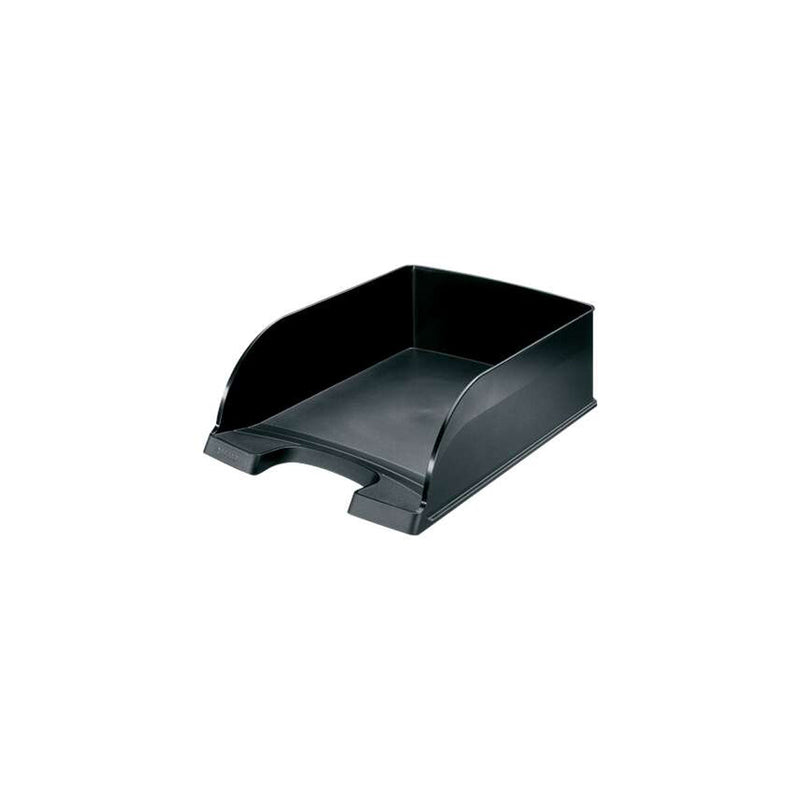 Leitz Plus Jumbo Bandeja Portadocumentos de Gran Capacidad - Formato Vertical A4 - Hasta 8uds Apilables - Color Negro