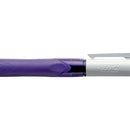 Bic 4 Colours Grip Fashion Boligrafo Retractil con Grip - Punta Media de 1mm - Trazo de 0.4mm - Tinta con Base de Aceite - Cuerpo Blanco/Morado Transparente - Colores Tinta Violeta, Rosa, Azul y Verde