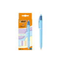 Bic 4 Colours Pastel Pack de 3 Boligrafos de Bola Retractil - Punta Media de 1.0mm - Tinta con Base de Aceite - Cuerpo en Colores Pastel - 4 Colores