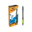 Bic Illusions Boligrafo Borrable - Punta Media de 0.7mm - Grip de Goma - Recargable - Color Negro