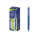 Bismark Boligrafo Borrable con Clip - Punta de 0.7 mm - Grip de Goma - Color Azul